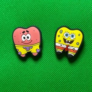 NWT Set of 2 SpongeBob Nickelodeon Croc Charms. Bundle to save more. Sponge Bob